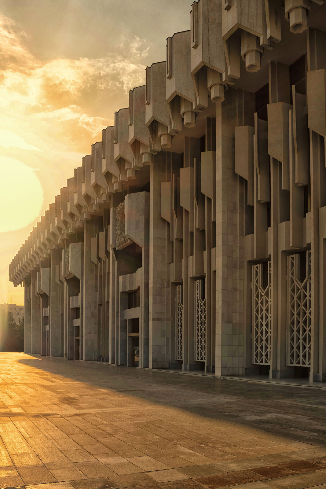 Zapsáno do UNESCO: Hlavní průčelí Paláce přátelství národů v Taškentu