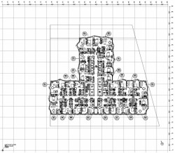 Frank Gehry, mrakodrap na 8 Spruce Street, výkres pater 9-22
