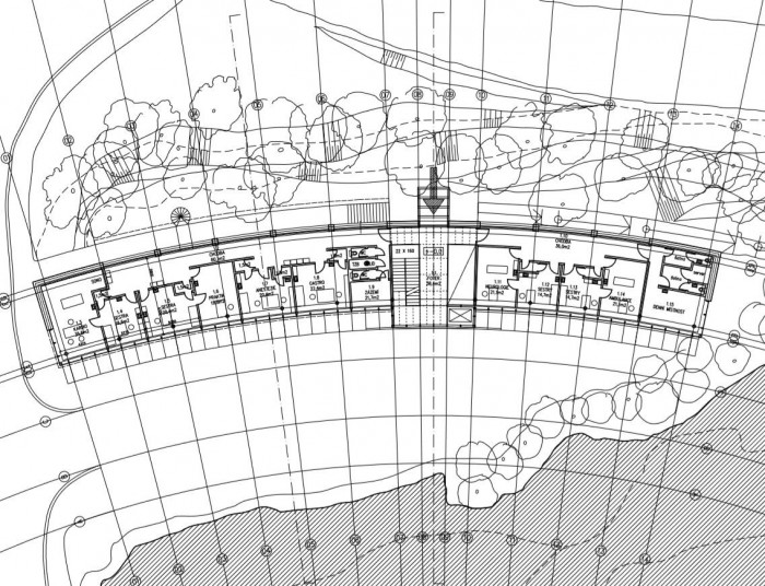 Nová budova Kliniky Dr. Pírka, půdorys 1NP, Martin Rajniš, David Kubík