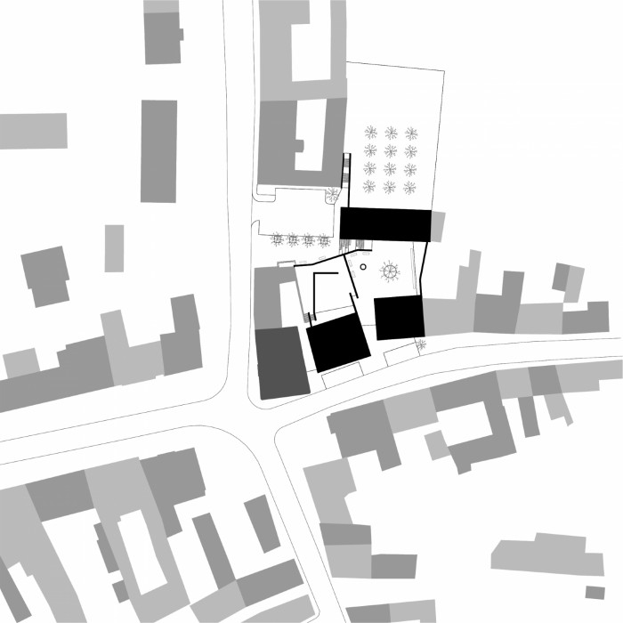 Komunitní centrum Židlochovice, JURA‌ ‌ET‌ ‌CONSORTES / Pavel Jura, Pavel Steuer, situace návrh