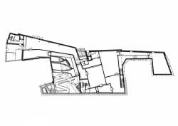 Studio Andreas Heller GmbH Architects & Designers, Evropské muzeum hanzy, 1.NP nové budovy, výkres