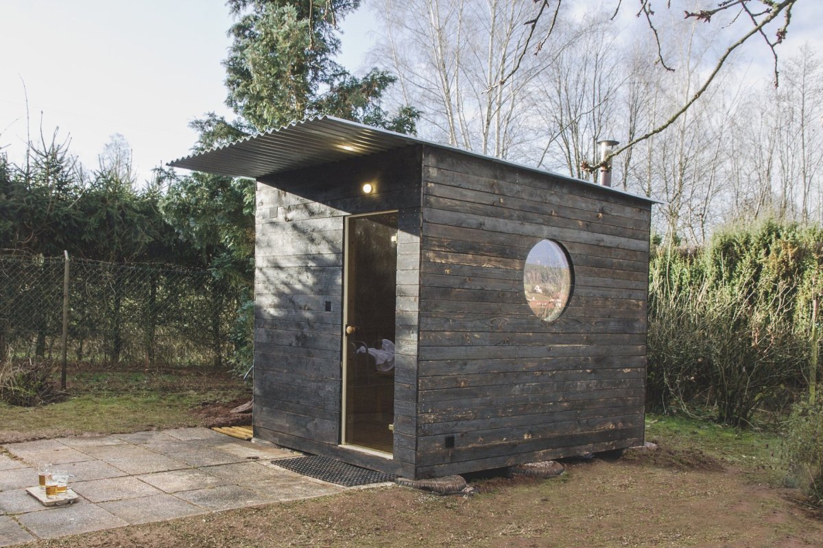 Jedna z prvních realizací - sauna pro tátu, Trutnov, 2020