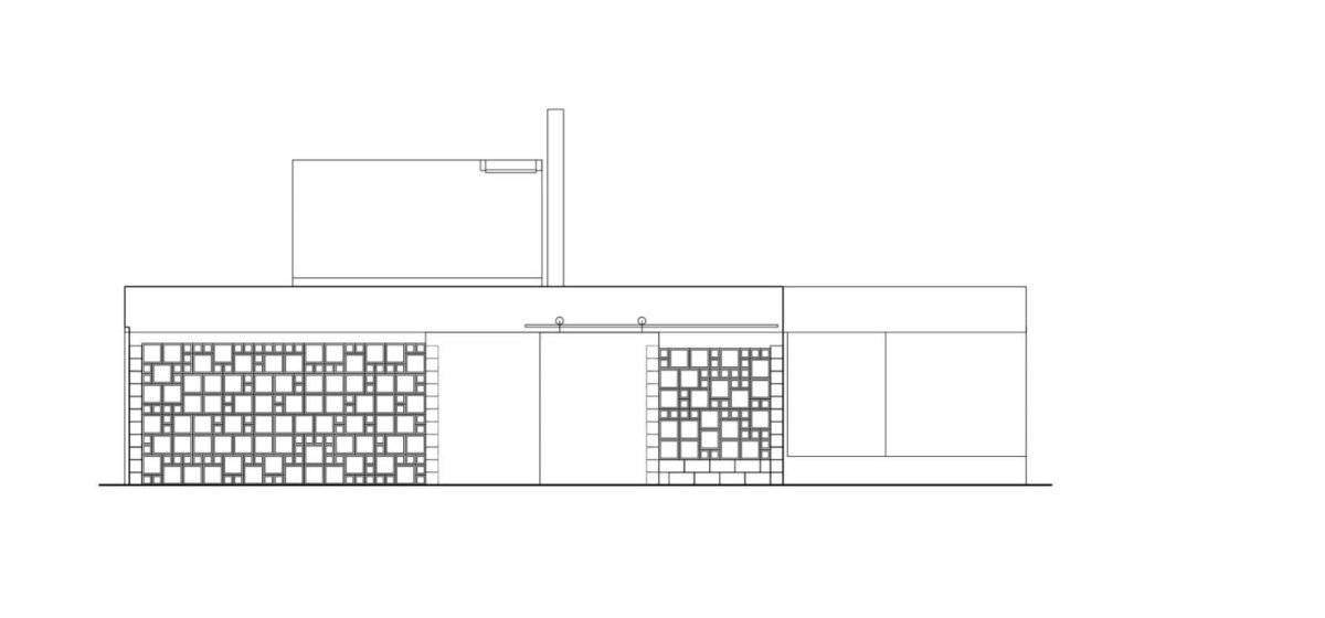 Dům se světlíkem, západní pohled, Atelier 11