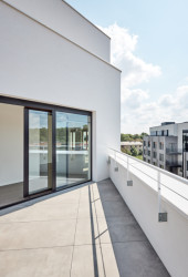 Pohled na soukromou terasu Rezidence Kobrova