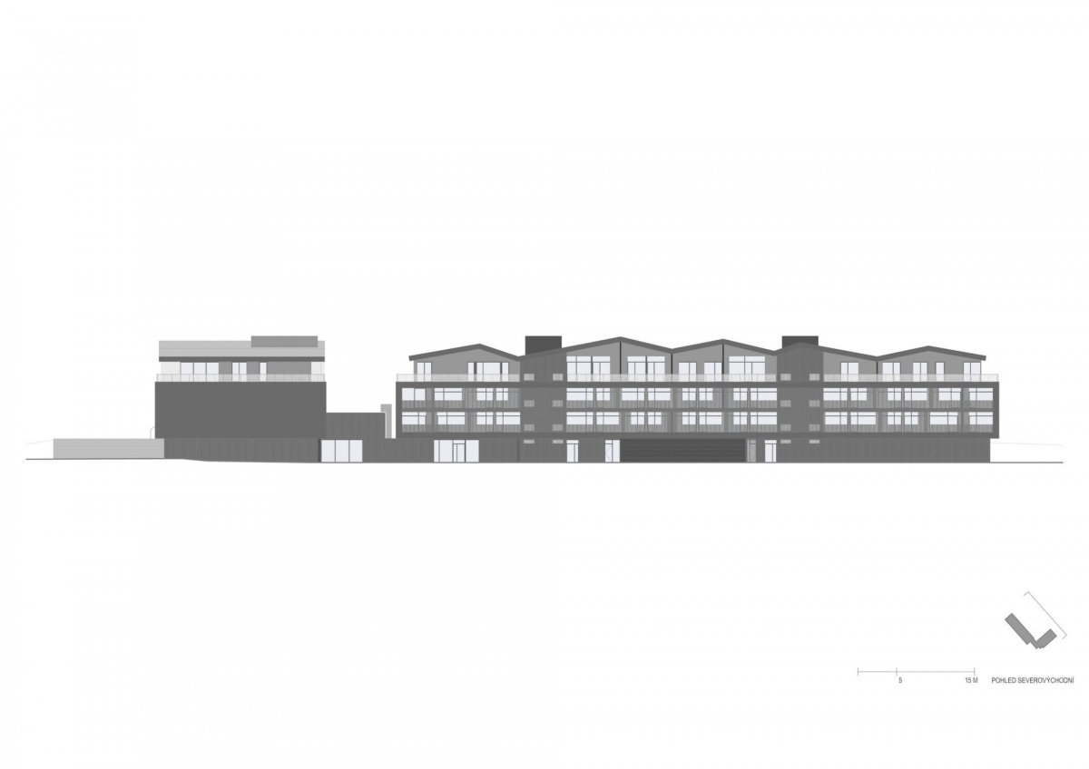 Tee House Beskydy, CMC architects, pohled SV