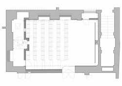 Kinosál Světozor, SKUPINA, Marcela Steinbachová, půdorys