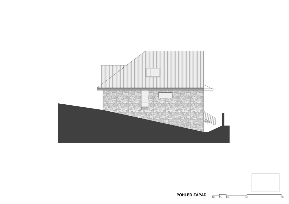 ABM architekti, Vila v Jílovišti, pohled západní – foto
