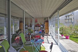 Lacaton & Vassal architectes, sociální byty v Mulhouse, interiér, foto