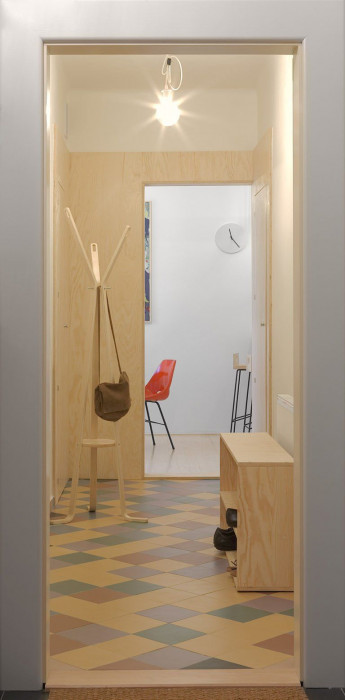 ArchitectureMADE, rekonstrukce plzeňského 1+1, interiér