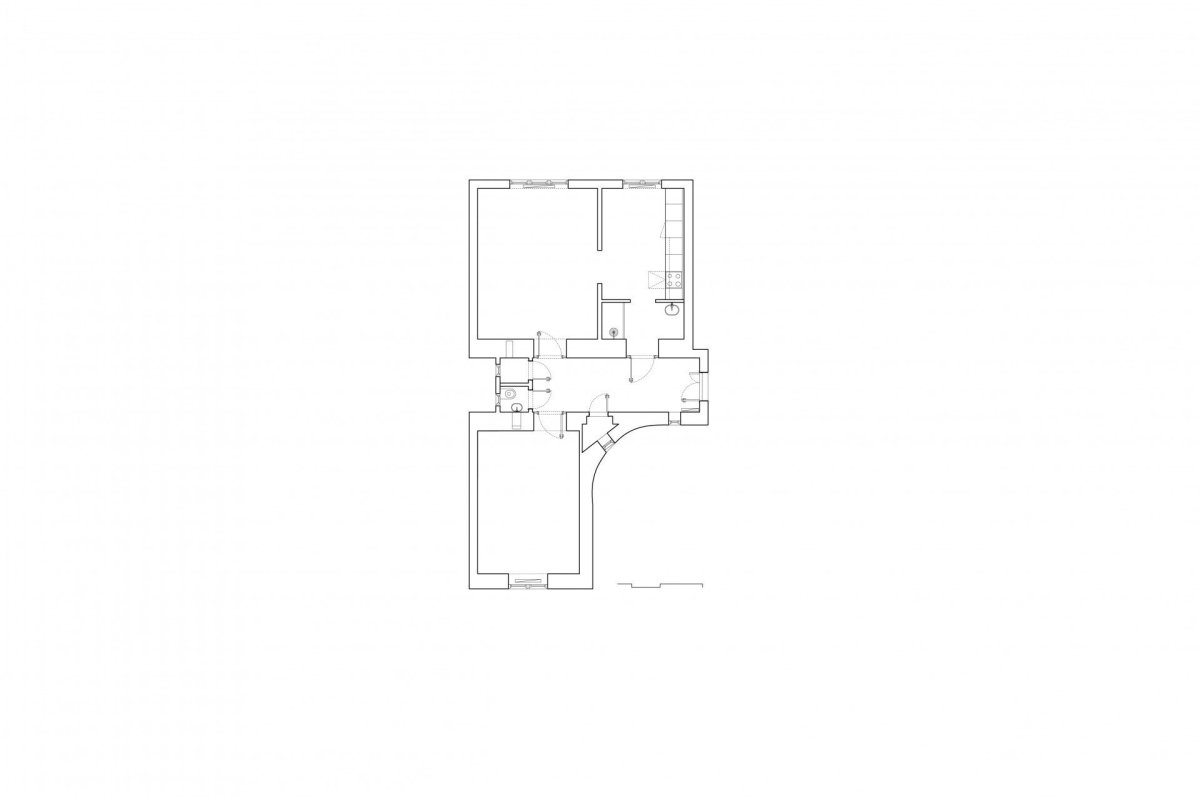 Byt stupňovitých objemů, alepreda architecture, půdorys