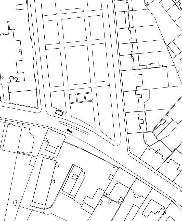 Rekonstrukce funkcionalistické zastávky od architekta Oskara Pořísky, situace, Atelier RAW