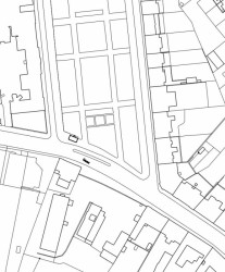 Rekonstrukce funkcionalistické zastávky od architekta Oskara Pořísky, situace, Atelier RAW