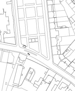 Rekonstrukce funkcionalistické zastávky od architekta Oskara Pořísky, situace, Atelier RAW