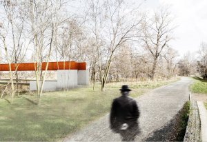 Odměna soutěže na lávku Holešovice-Karlín, vyústění Karlín, Sdružení architektů – Jurák, Filsak