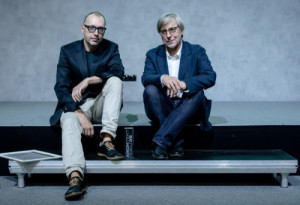Držitelé ceny Architekt roku 2026 na slavnostním večeru. Zleva Lukáš Ehl a Tomáš Koumar.