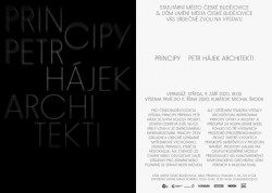 V Domě umění města České Budějovice proběhne 10. 9. – 11. 10. 2020 výstava Principy studia Petr Hájek Architekti