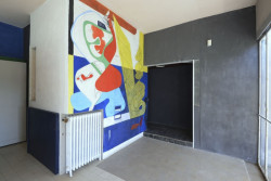 Nástěnná malba Le Corbusiera ve Vile E-2027