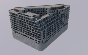 Polyfunkční dům Harfa Design Residence, výstupy z programu Allplan