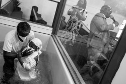 Nedělní mše ve vesničce Sunflower v Mississppi