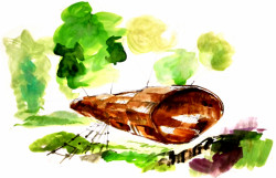 Herní krajina Pecka, Matěj Hájek a Tereza Kučerová (Moloarchitekti s.r.o), skica vřetenovky