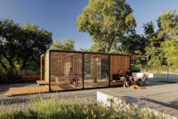 Modulární systém řady Y od Egoé posunuje dosavadní hranice využití venkovního prostoru. (na obrázku řada Office)