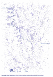 Mapa krajiny okolo Zlaté stoky.