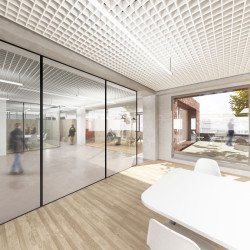 bod architekti, Nová radnice pro Prahu 7, 5. patro // 1. místo – foto