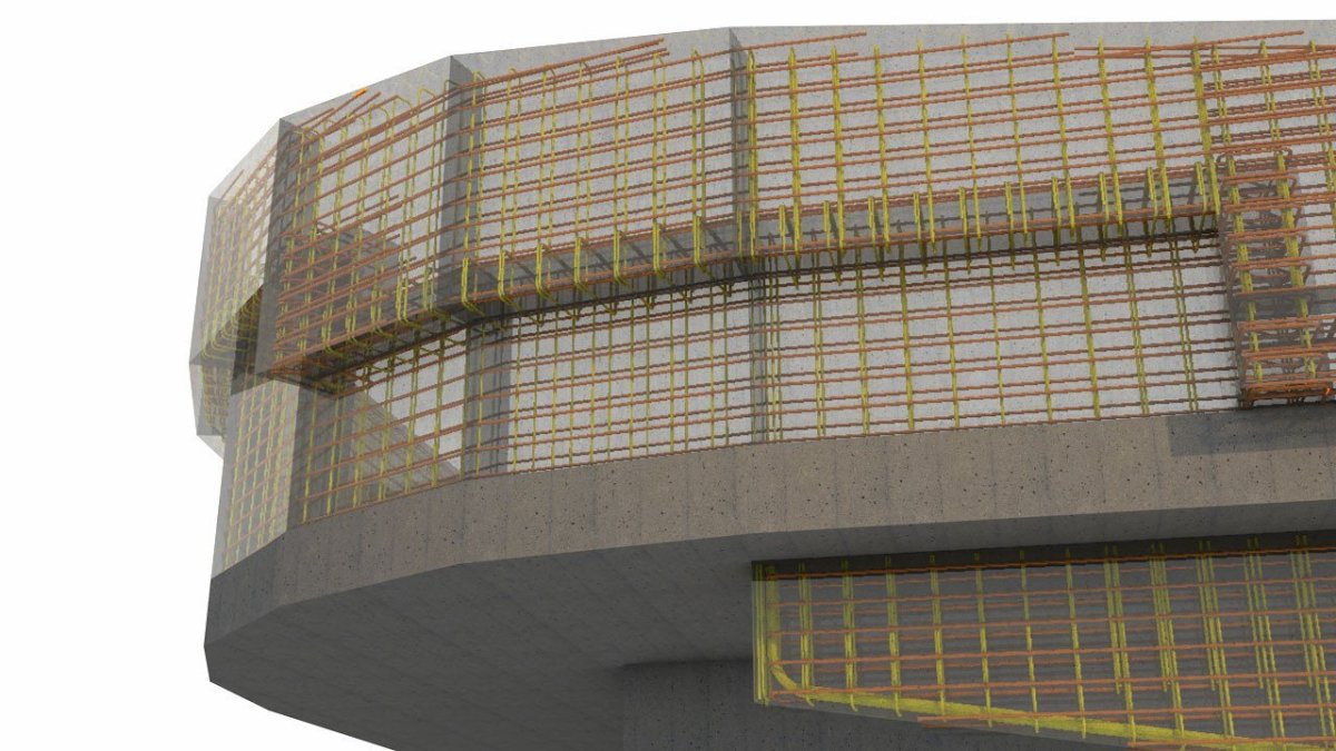 Sky Park Residence, Bratislava - statická část - detail