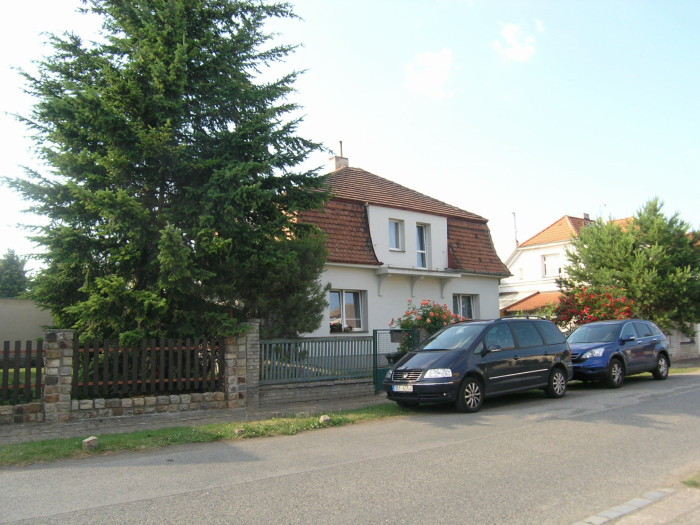 Dům v ocelovém korzetu před rekonstrukcí.