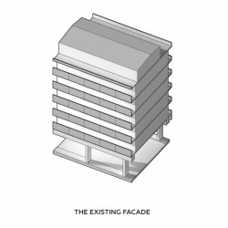 Stávající fasáda před renovací
