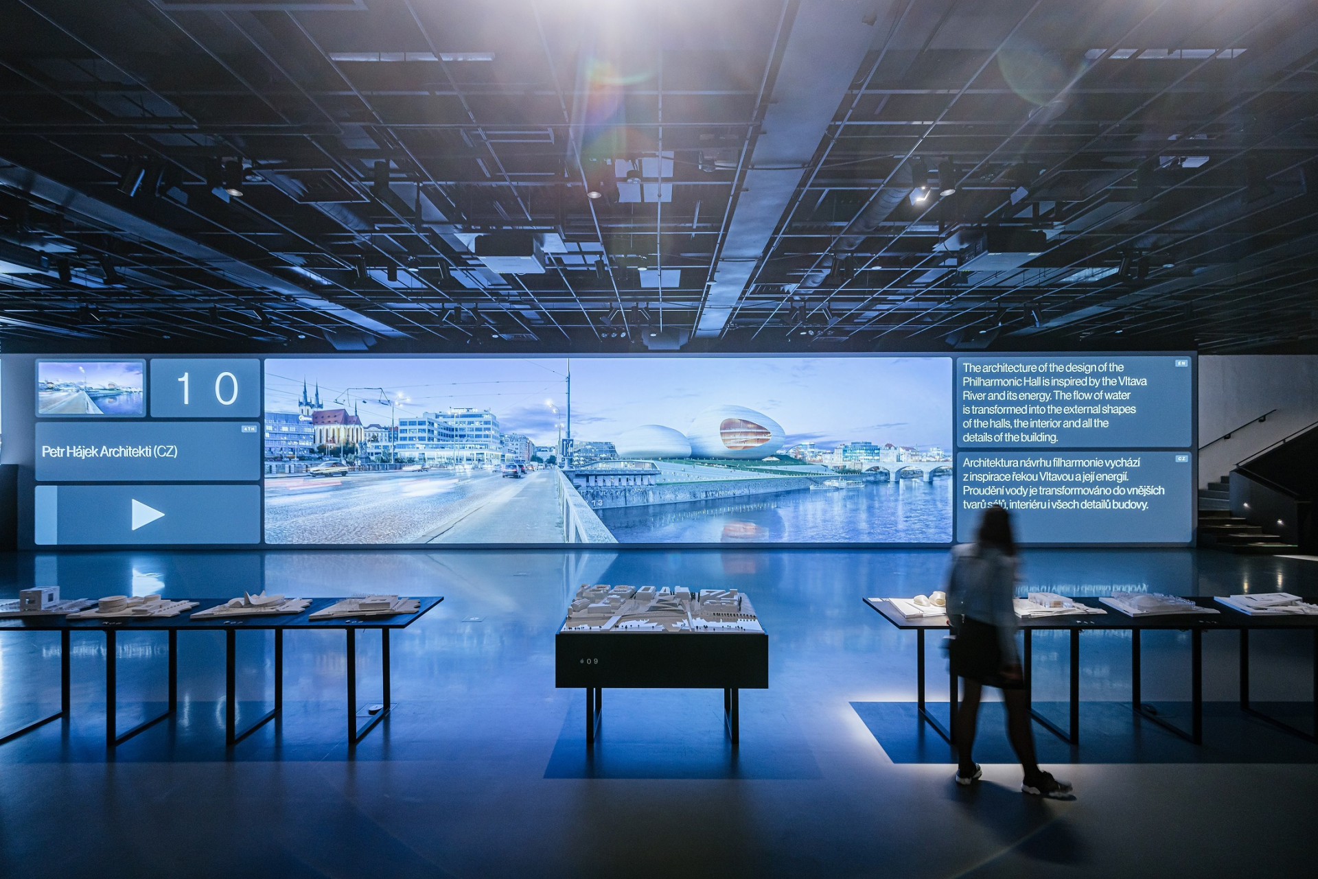 Výstava věnovaná architektonické soutěži na Vltavskou filharmonii bude součástí letního programu CAMPu