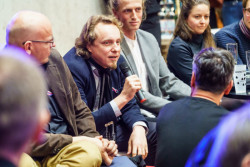 David Tichý při debatě , FA ČVUT, zdroj : tisková zpráva