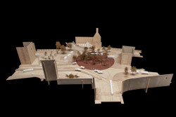 Revitalizace Mendlova náměstí v Brně, Chybík+Krištof, dílna Michala Palaščáka, model