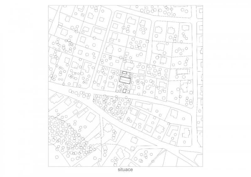 Vila ve staré zahradě, kaa-studio / Kamila Holubcová, Antonín Holubec, situace