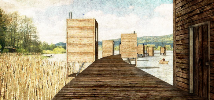 Vu Dinh Quang, Daniela Míková a Ondřej Novák, Malá architektura pro Velký rybník, ubytovací budky - foto