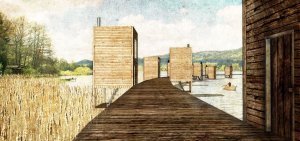 Vu Dinh Quang, Daniela Míková a Ondřej Novák, Malá architektura pro Velký rybník, ubytovací budky - foto
