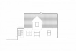 Vila s fontánou, Mjölk architekti, pohled jihovýchod