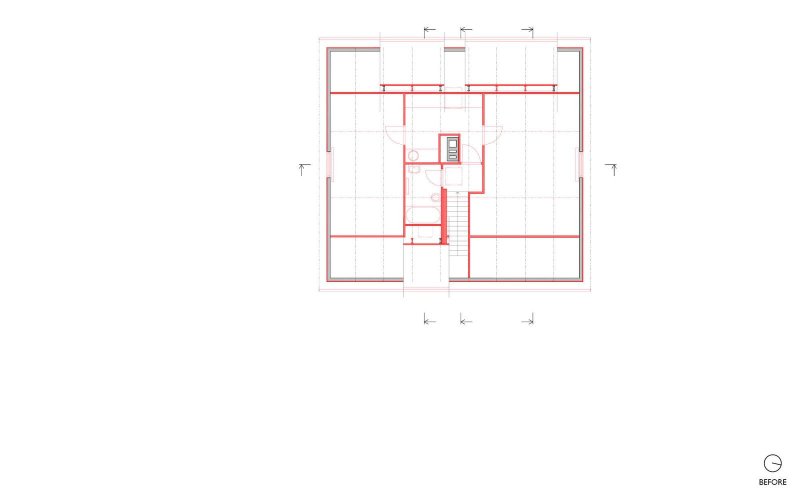 Rekonstrukce okálu, 2 np, Pavlíček+Hulín architekti