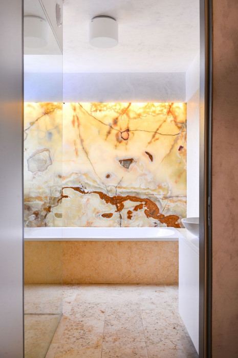 SENAA, Interiér bytu v Brně, koupelna – foto