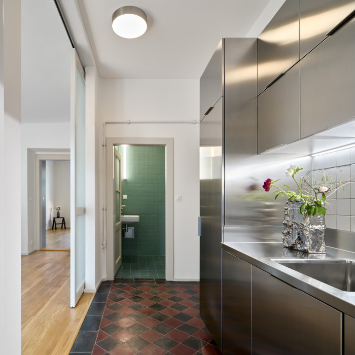 Byt Nusle, Amulet + T. Melková: Hlavním cílem bylo zvýšit prostorové možnosti a komfort užívání bytu bez nutnosti větších stavebních zásahů.