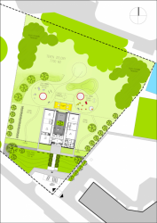 XYstudio, Kindergarten Yellow Elephant, situace – foto