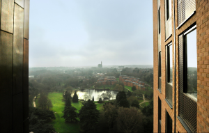 Vysokoškolské koleje Chamberlain Halls of Residence v Birminghamu, Glancy Nicholls Architects.