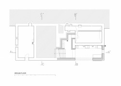 Dům za zdí, půdorys 1np, Mjölk architekti