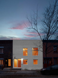 Rekonstrukce domku od Jean Verville architecte v kanadském Montrealu