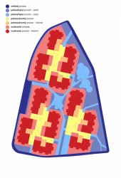 Hierarchie soukromí, obytné domy Vackov