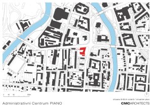 Administartivní centrum Piano, situace, CMC architects a.s.