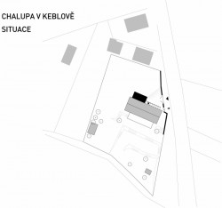 Rekonstrukce chalupy u Blaníku, OK Plan Architects - situace