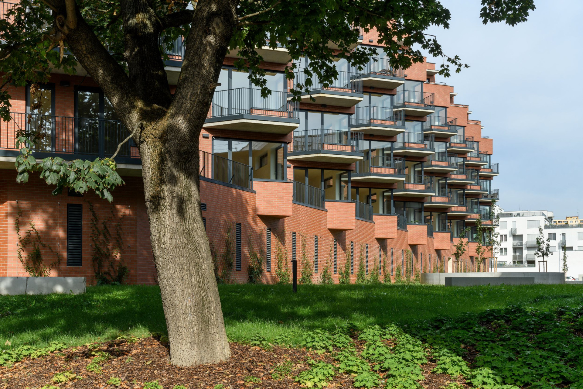 Novostavbu navrhl brněnský Atelier RAW (Rezidence Starý pivovar v Brně-Králově Poli, Atelier RAW)