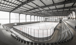 Pohled do haly, obnova původní haly, vizualizace, Qarta architektura