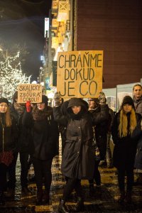 Demonstrace za záchranu Transgasu